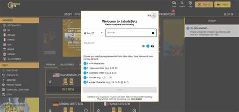 全面介绍 Jabula Bets 的注册表单与在线注册流程,涵盖步骤说明、手机与邮箱验证、欢迎奖金领取、支付与提款选项、安全与合规等实用信息,帮助用户顺利开户并开始投注
