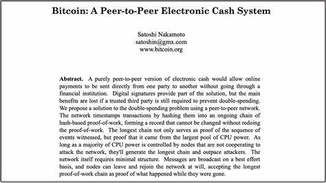 Reflecting On Satoshi Nakamoto’s Manifesto, The Bitcoin White Paper