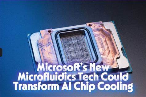 随着人工智能技术的快速发展,芯片散热问题成为制约数据中心效率和能源消耗的关键瓶颈。微软通过引入先进的微流控技术,将流体直接注入芯片内部微渠道,实现高效冷却,显著降低能源消耗,提升AI计算性能,为未来绿色数据中心铺平道路。
