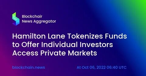 Hamilton Lane Offers Polygon-Based Tokenized Access to a Second Fund - CoinDesk