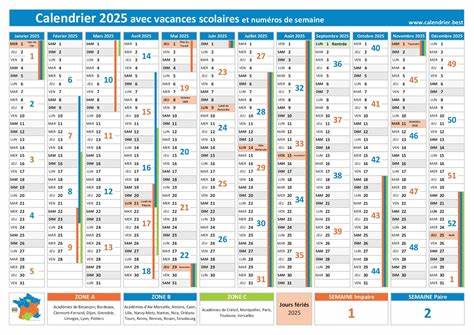 详细解析2025年法国各学区学校假期安排及全年法定节假日时间,提供实用的日历下载与打印建议,助力个人和家庭高效规划假期及工作生活。
