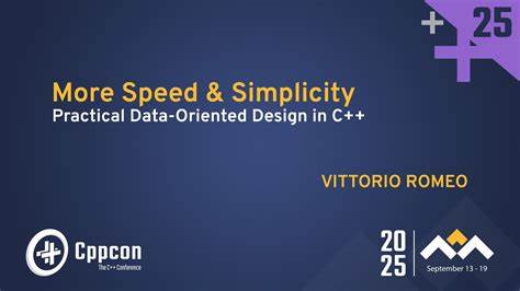 探索CppCon 2025演讲"More Speed & Simplicity: Practical Data-Oriented Design in C++"中关于数据导向设计的先进理念,了解如何通过数据驱动的架构提升C++程序的性能与简洁性,助力现代软件开发加速迭代。
