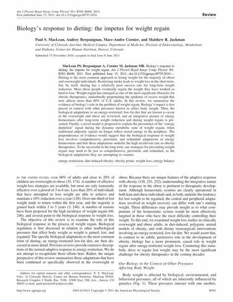 探讨人体在节食减肥后,生物学上如何通过一系列复杂的适应机制推动体重反弹,深入解析大脑、激素、代谢和脂肪组织在这一过程中扮演的关键角色,为理解和应对体重管理挑战提供科学依据。
