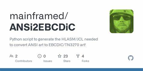 深入了解Mainframed/ANSi2EBCDiC工具如何帮助用户将丰富多彩的ANSI艺术转换为适用于大型主机环境的EBCDIC编码和TN3270终端艺术,实现传统与现代技术的无缝融合。
