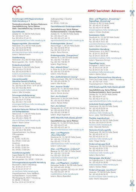 全面解析AWO Regionalverband Halle-Merseburg e.V.的详细营业时间及其提供的社区支持服务,助力居民更好地规划访问时间和获取帮助。
