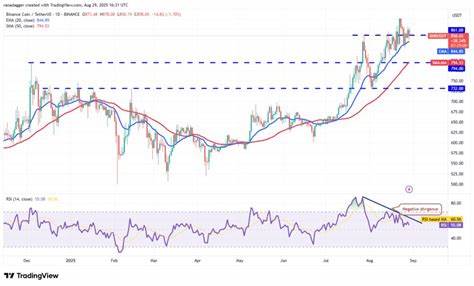 8月29日加密货币价格展望:BTC、ETH、XRP、BNB、SOL、DOGE、ADA、LINK、HYPE、SUI 技术与趋势解析
