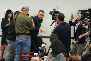 Sen. Padilla is forcefully removed from Noem's news conference and handcuffed
