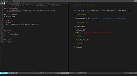 Show HN: Split Vim Markdown Preview – Terminal-Based Markdown Preview for Vim