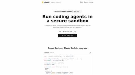 深入探讨Vibekit如何作为编程智能体的安全保障系统,提升代码生成的可靠性与安全性,助力开发者放心使用AI辅助编程工具,实现高效、安全的开发体验。
