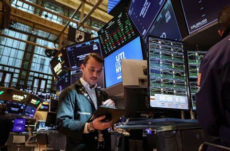S&P 500 ends near flat but posts biggest monthly pct gain since November 2023