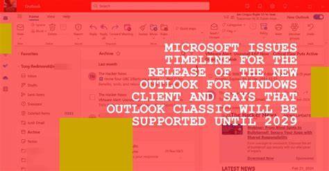 微软宣布Outlook经典客户端的支持时间将延长至至少2029年,意味着用户在数年内仍可安心使用熟悉的经典版本,同时新版本的替代过程将逐步推进,兼顾功能完善与用户体验。本文深入解析Outlook经典版支持延长的背景、微软新版本的发展规划以及未来邮件客户端的趋势。
