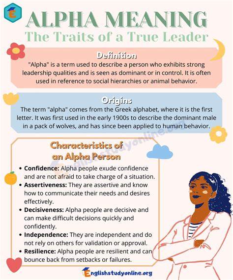 解析"Alpha"一词的起源与演变,探讨其在动物学、心理学、职场、两性关系与社交媒体中的多重含义与争议,提供理性视角与实践建议,帮助读者区分刻板印象与科学事实。
