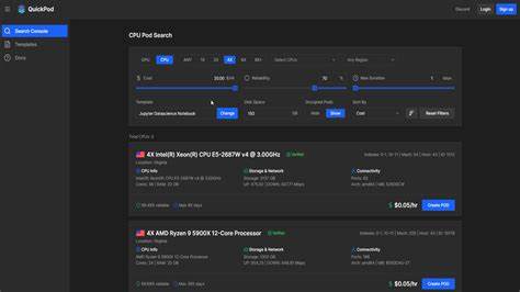随着人工智能、深度学习和高性能计算需求的不断增长,GPU和CPU租赁服务成为众多开发者和企业的重要选择。QuickPod作为业内领先的平台,为用户提供高效、灵活且经济的计算资源租赁解决方案,助力各种规模的项目实现技术突破。
