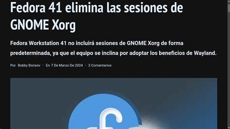 Gnome devs: Xorg is dead and we killed it. And nobody regrets it
