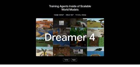Dreamer 4:在可伸缩世界模型中通过想象训练打造智能体的新时代
