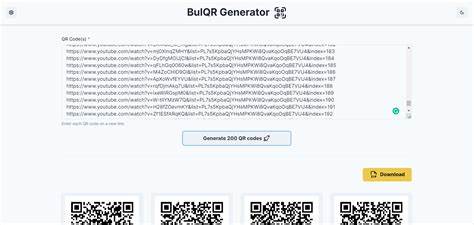 Bulk QR Code Generator