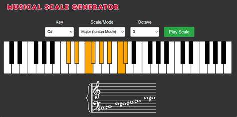 Generating Musical Scales