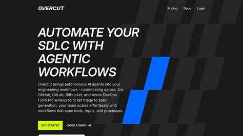 介绍 Overcut.ai 在软件开发生命周期中如何通过原生 Git 与工单集成、智能代理工作流与企业级安全治理实现端到端自动化与效率提升
