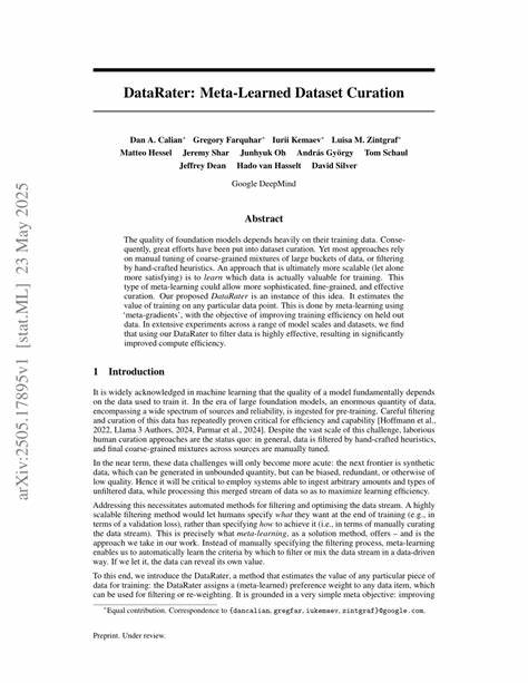 探索DataRater元学习框架如何通过智能评估和重新加权训练样本提升模型性能,为机器学习数据集管理带来革命性的方法。详细解析其架构设计、应用场景及实验成效,为研究者和开发者提供切实可行的数据集策划方案。
