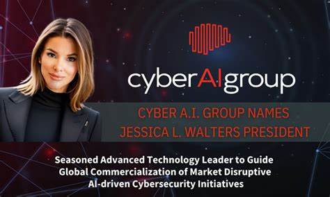 Jessica L. Walters被任命为Cyber A.I.集团总裁,凭借其丰富的技术与营销经验,带领公司迈向全球市场,推动AI驱动网络安全技术的创新与商业化发展。她的领导将加速Cyber A.I.集团的买建战略和上市进程,推动企业级网络安全服务迈上新台阶。
