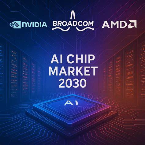 解读Broadcom和AMD在2030年预计价值4750亿美元AI芯片市场中的潜在份额,剖析两家公司产品路线、竞争优势、挑战与行业趋势,为投资者和从业者提供可操作的洞见与情景化预测

