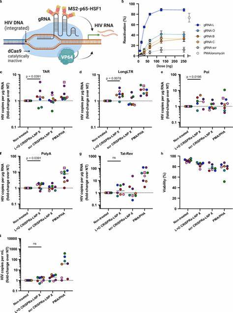 Efficient mRNA delivery to resting T cells to reverse HIV latency