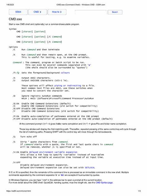 探讨Windows操作系统中关键的命令行工具CMD.exe,详细解析其核心参数、使用场景及高级命令扩展,助力用户高效执行批处理任务并优化脚本编写体验。
