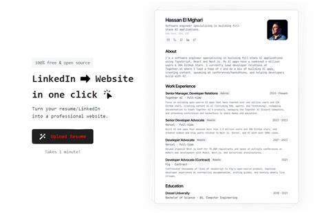 深入探讨如何通过创新的AI工具,将LinkedIn简历与GitHub、个人简历无缝结合,打造高效、响应式的个人职业网站,助力专业人士提升职场竞争力和在线影响力。
