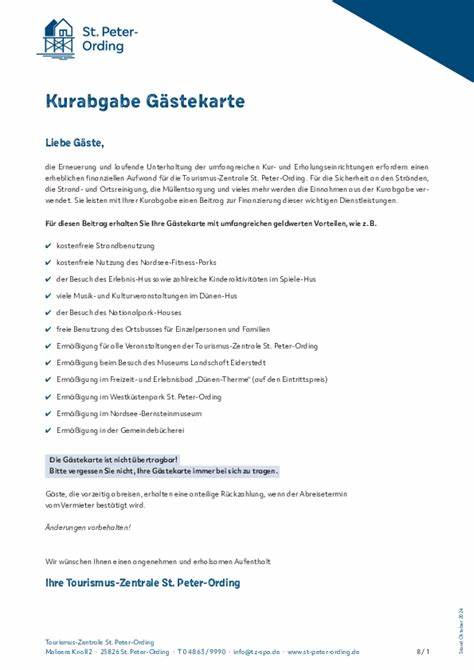 探索斯佩特·奥尔丁Kurabgabe Gästekarte的重要性与多重好处,了解其如何提升旅游体验,同时助力当地旅游基础设施的维护。本文详细介绍卡片的功能、优势及申领须知,助您玩转这一独特的旅游优惠资源。
