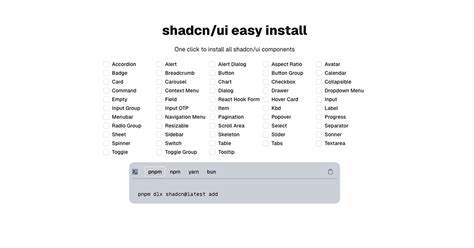 深入探讨Interactive shadcn/UI Cheatsheet的独特优势,包括一键安装命令、多组件实时交互预览及主题定制功能,帮助开发者在实践中快速掌握并优化前端开发流程。
