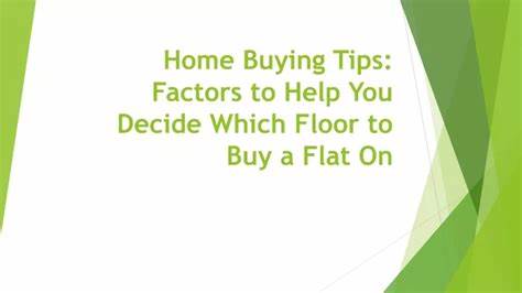 Home buying tips: 10 factors to help you decide which floor to buy a flat on - The Economic Times